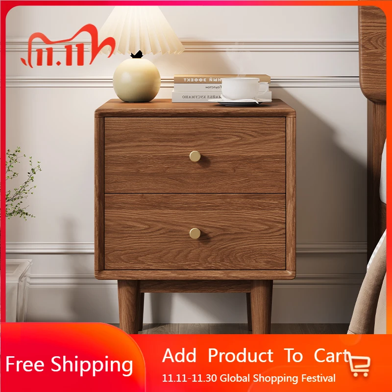 木製モバイルベッドサイドテーブル寝室コーヒー小さな収納ナイトスタンド引き出し高級リブレロ装飾オーガナイザー Muebles 家庭用家具