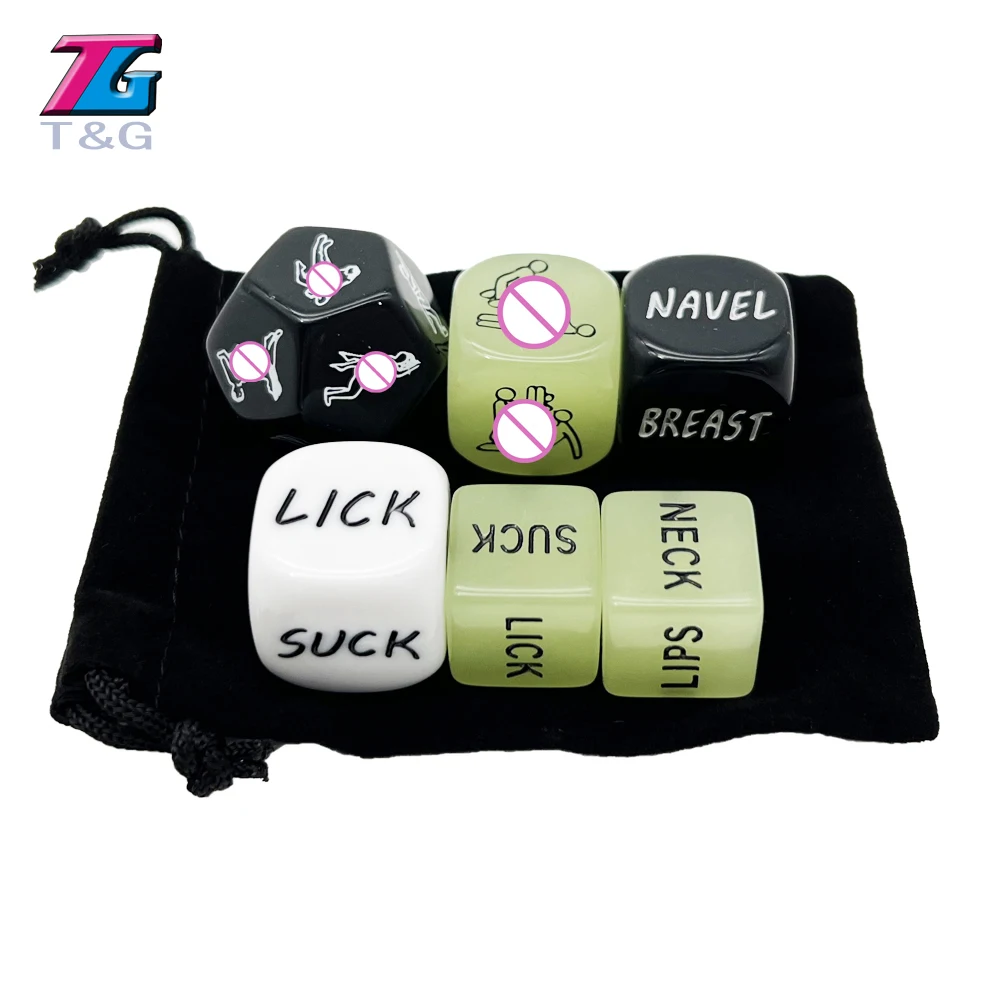 Sex Dice Set Drink Glow Erotic Craps Night Lights Love Sexy Funny Flirting Toys Best Gifts for Couples Lovers