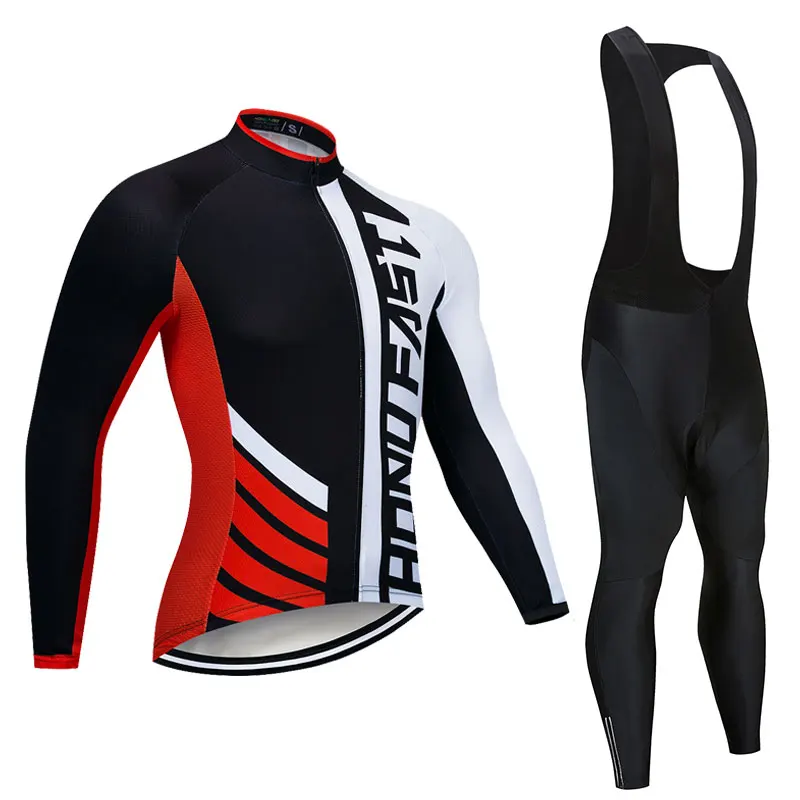 

Men Long Sleeve Bicycle Cycling Sets Anti-sweat Ridng Clothing Suits 3D Padding Cushion Sport Jerseys Customized/Wholesale