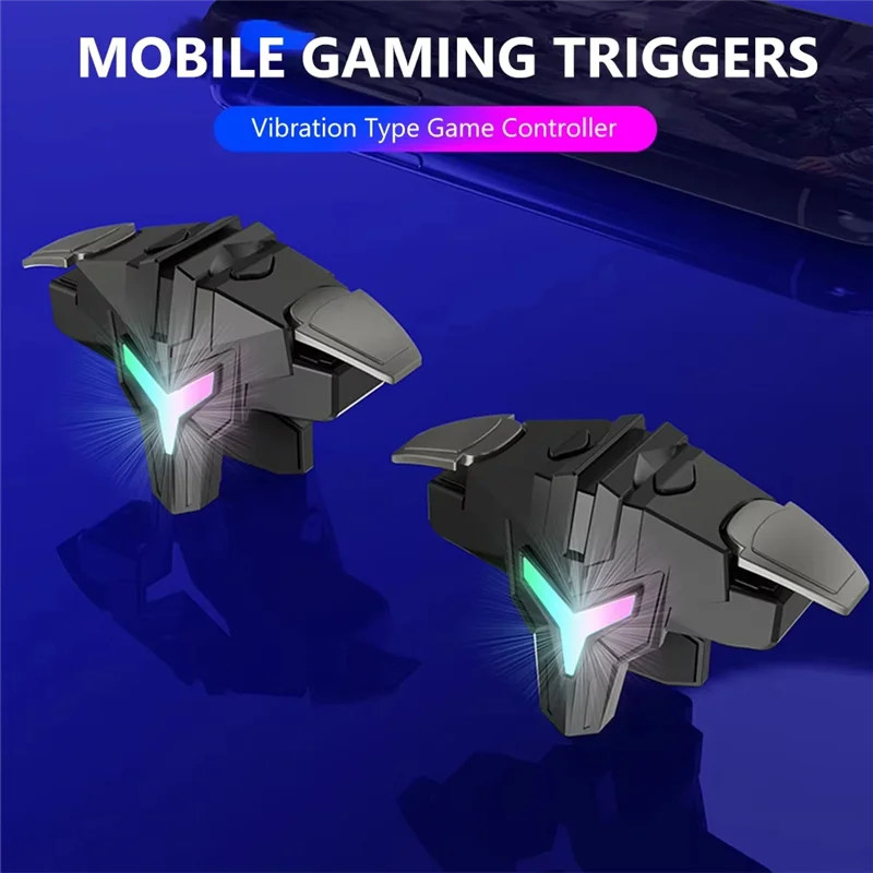 【GLAD】A1 RGB モバイルゲームトリガー 4 指ゲームコントローラー携帯電話用プロフェッショナルジョイスティック