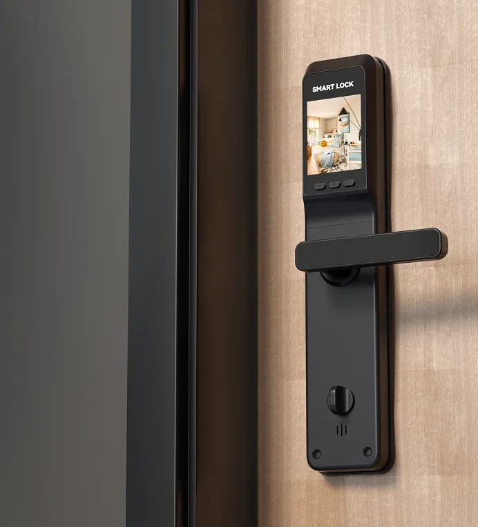 004 3D Face Visible Intelligent Home Automatic Tuya Wifi App Biometric Password Digital Fingerprint Recognition Smart Door Locks