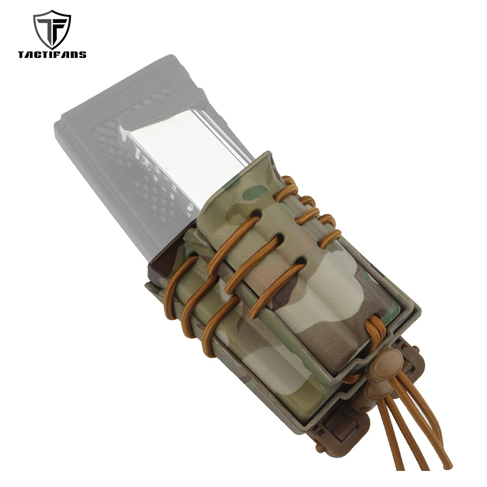 Tactical AR15 Double Stacked Magazine Pouch 5.56 9mm 223 HK PMAG M4 Rifle Evolution MAG Carrier MOLLE Vest Belt Accessories