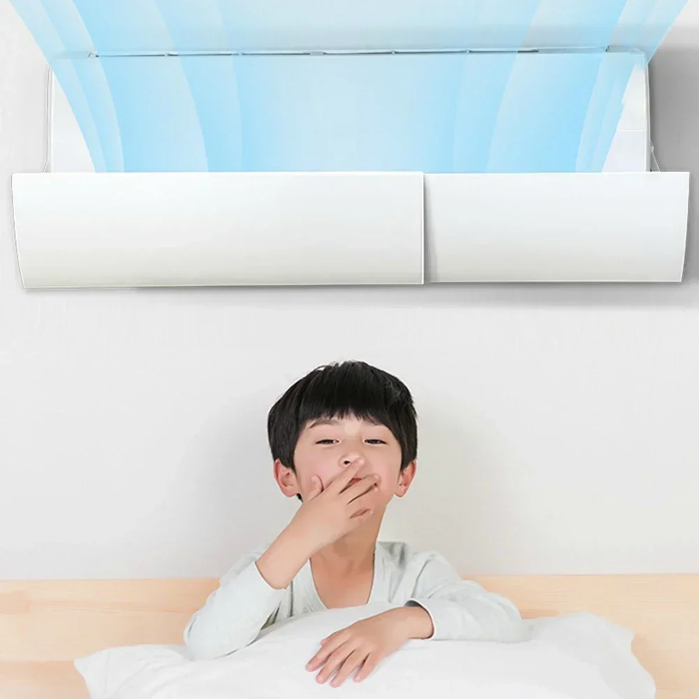 Anti-wind Baffle Exhaust Baffle PP+PVC Scalable Design Air Conditioning Air Deflector Anti Direct Blow Windshield