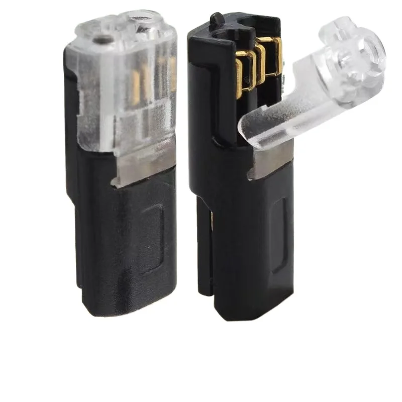 

"Quick-Connect LED Terminal - No-Solder No-Strip 2P Connector for Effortless Wiring (D2 Series)"