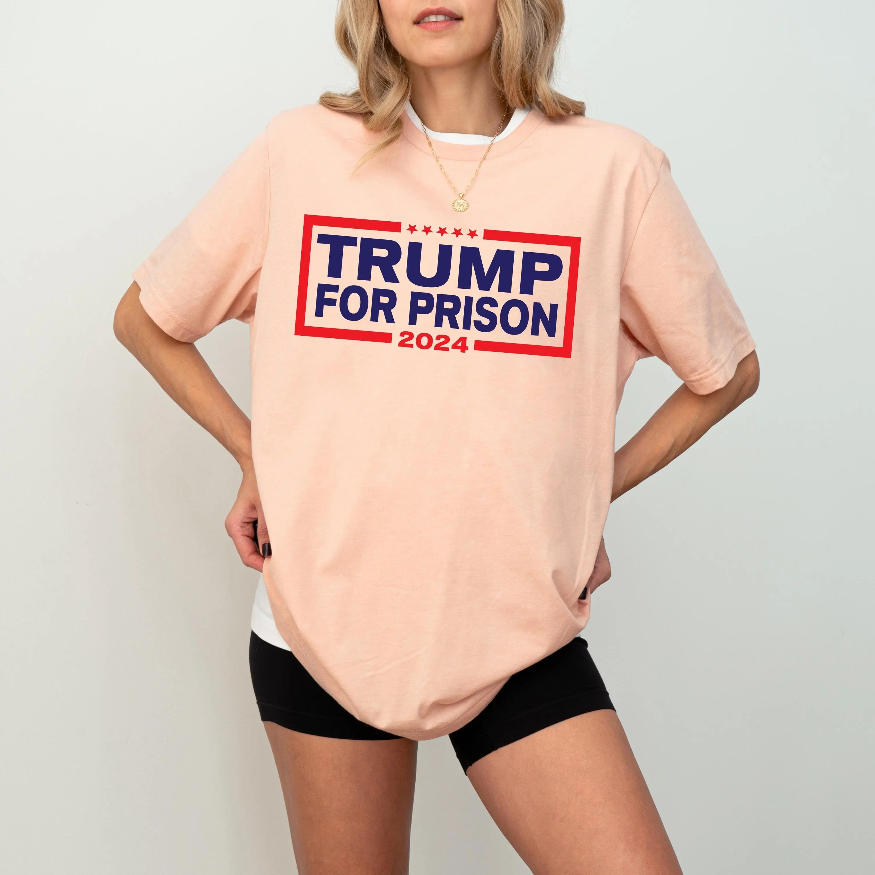 Trump for Prison 2024 T Shirt Funny Political Humor Democrats Anti Guilty Arrested Mug Shot