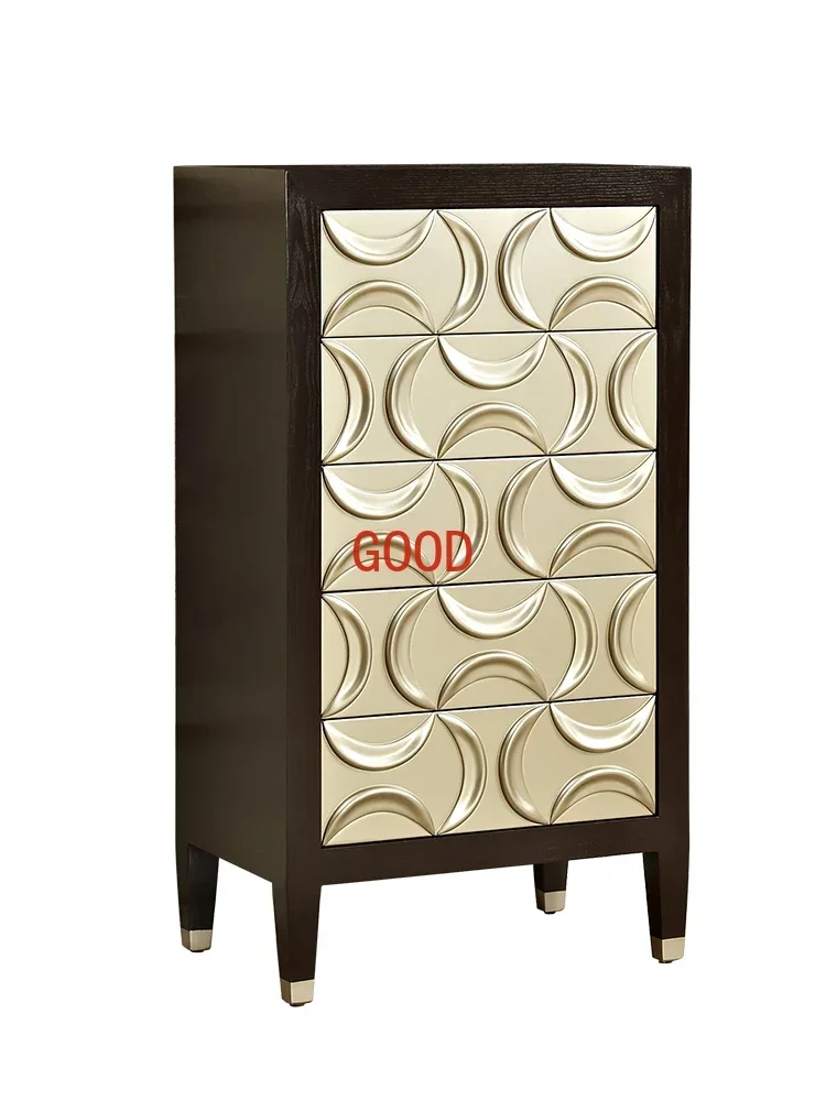 신고전주의 미국 거실 가슴 단단한 나무 입체 조각