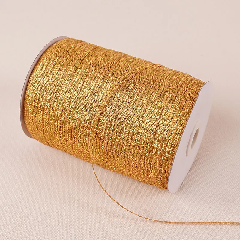 

870yards (3mm)Silver Gold Glitter Silk Satin Ribbon Party Home Wedding Decoration Gift Wrapping Christmas Halloween DIY Material