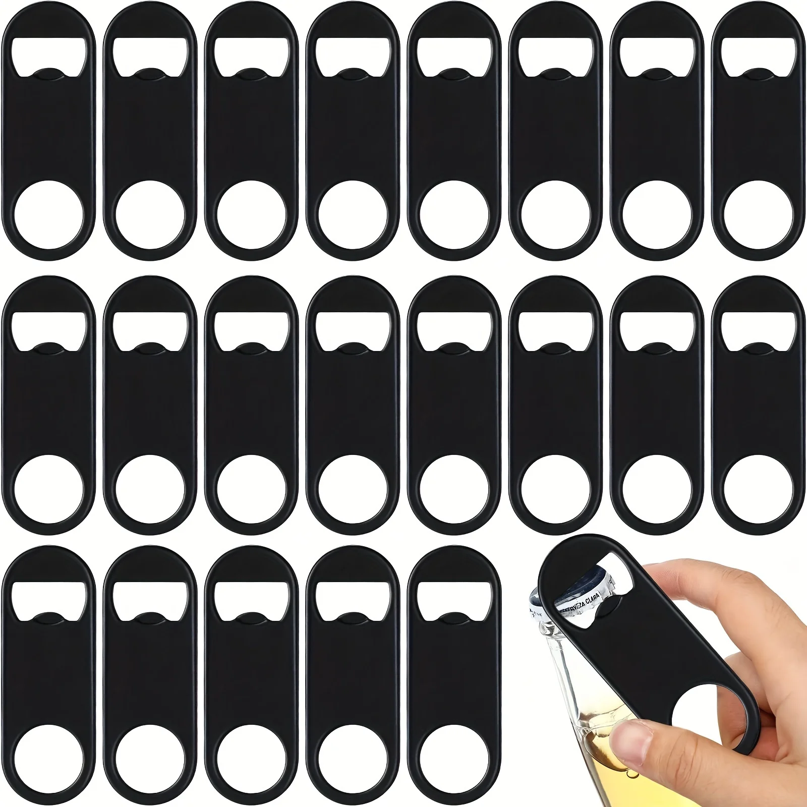 10/20pcs, Stainless Steel Flat Bottle Opener: Perfect for Beer, Soda, and Beyond for Kitchen, Bar, Restaurant