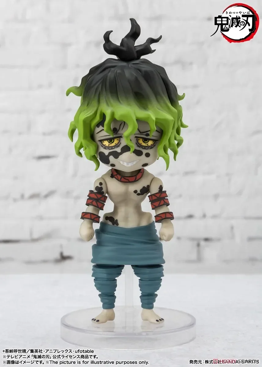 반다이 오리지널 피규어 미니 악마 슬레이어: Kimetsu no Yaiba Daki Gyutaro 애니메이션 액션 피규어 완성 모델 컬렉션