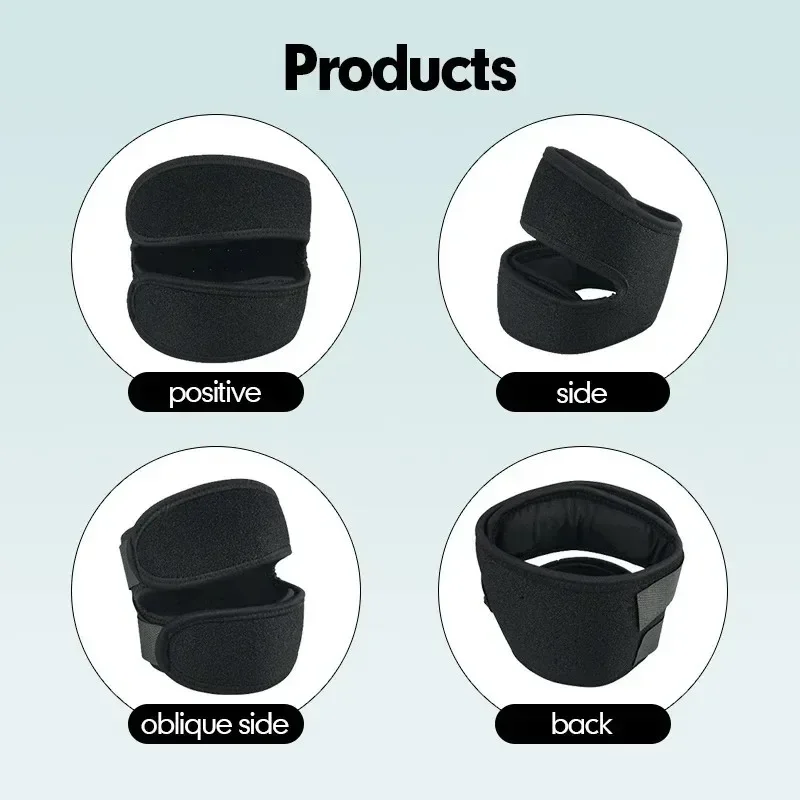 1 قطعة الركبة المضغوطة التفاف كم ضمادة داعمة وسادة الأقواس المرنة ثقب الركبة نيباد سلامة كرة السلة التنس الدراجات منصات الركبة #5