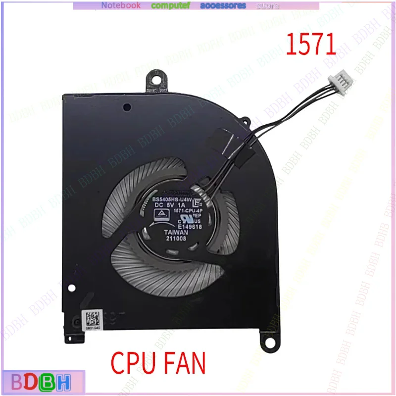 NEW Laptop GPU CPU Cooling Fan  for MSI Creator Z16 A11UX A11UE A11UET  U5C MS-1571 MS-1572 Cooler Fan BS5405HS-U4W BS4505HS-U5C