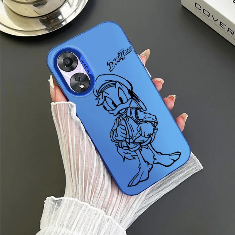 Handsome Donald Duck For OPPO A 31 37 38 55 57 58 74 76 78 94 98 Reno 6 7 8 Z T Pro Colorful Phone Case Funda Silicone Cover