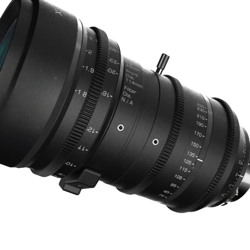 XTREME ZOOM 75-250mm T3.2 full frame size cinematic zoom lens