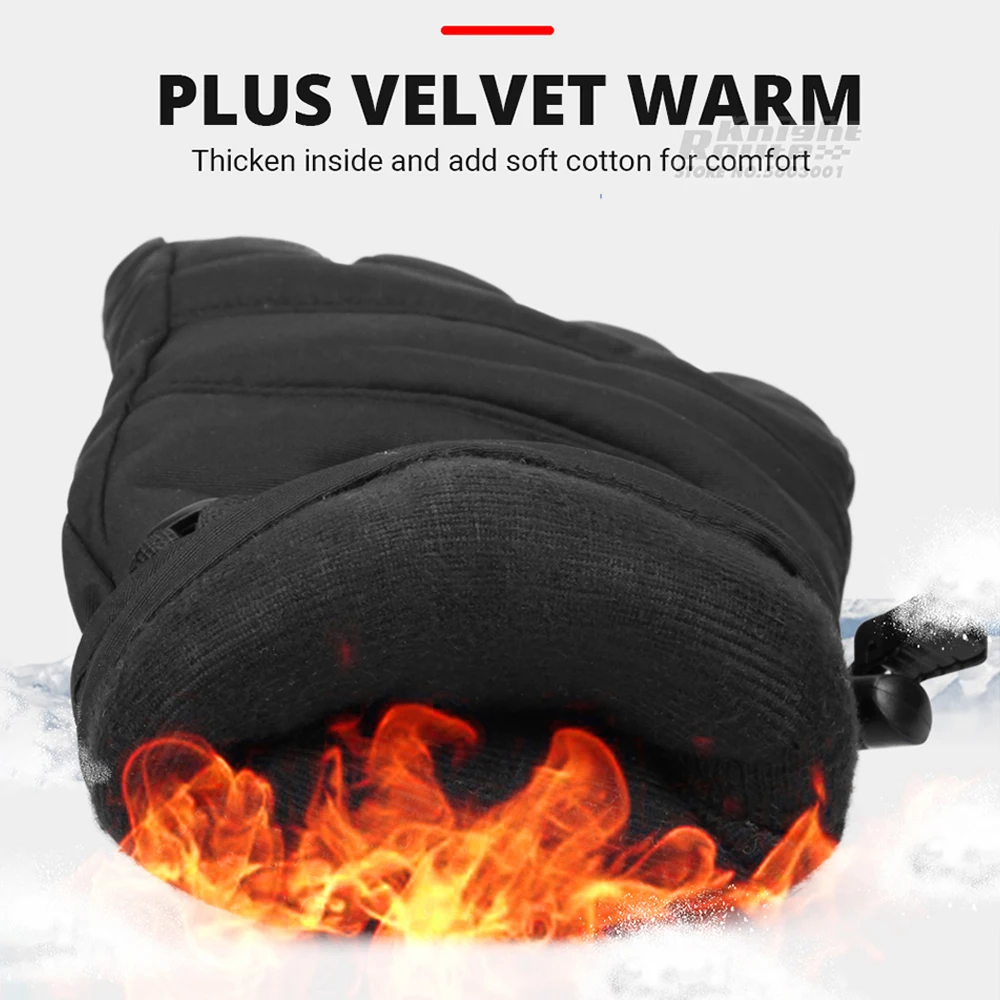 Guantes Térmicos impermeables para esquiar, guantes calefactables recargables para pantalla táctil, para moto de nieve y Camping, Invierno