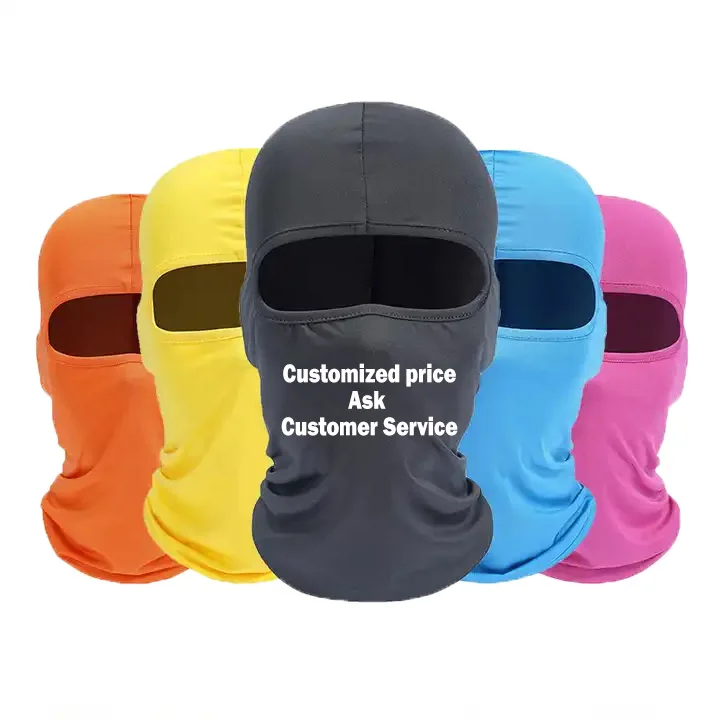 

High Qualtity Wholesale Custom logo Face Mask Full Face Cover Ski Mask 1 Hole Balaclava
