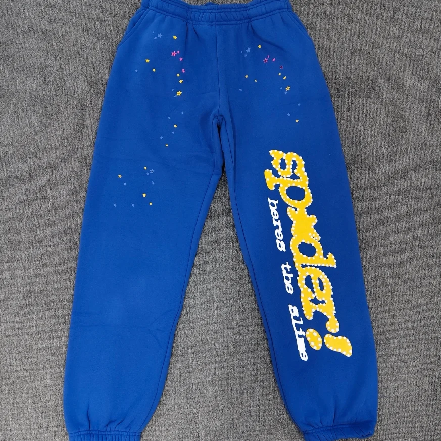 

Spider Hoodie Men's Sports Pants Elastic Waist Cotton Casual Trousers Youth Active Sle Non-fading Color Spring Summer