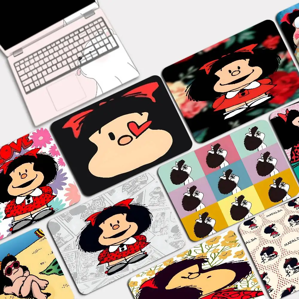 Cartoon Mafaldas Non-slip Lockedge Speed Version Game Computer Keyboard Office Table Mat Cheapest Cup Mats for PC Gamer Mousemat