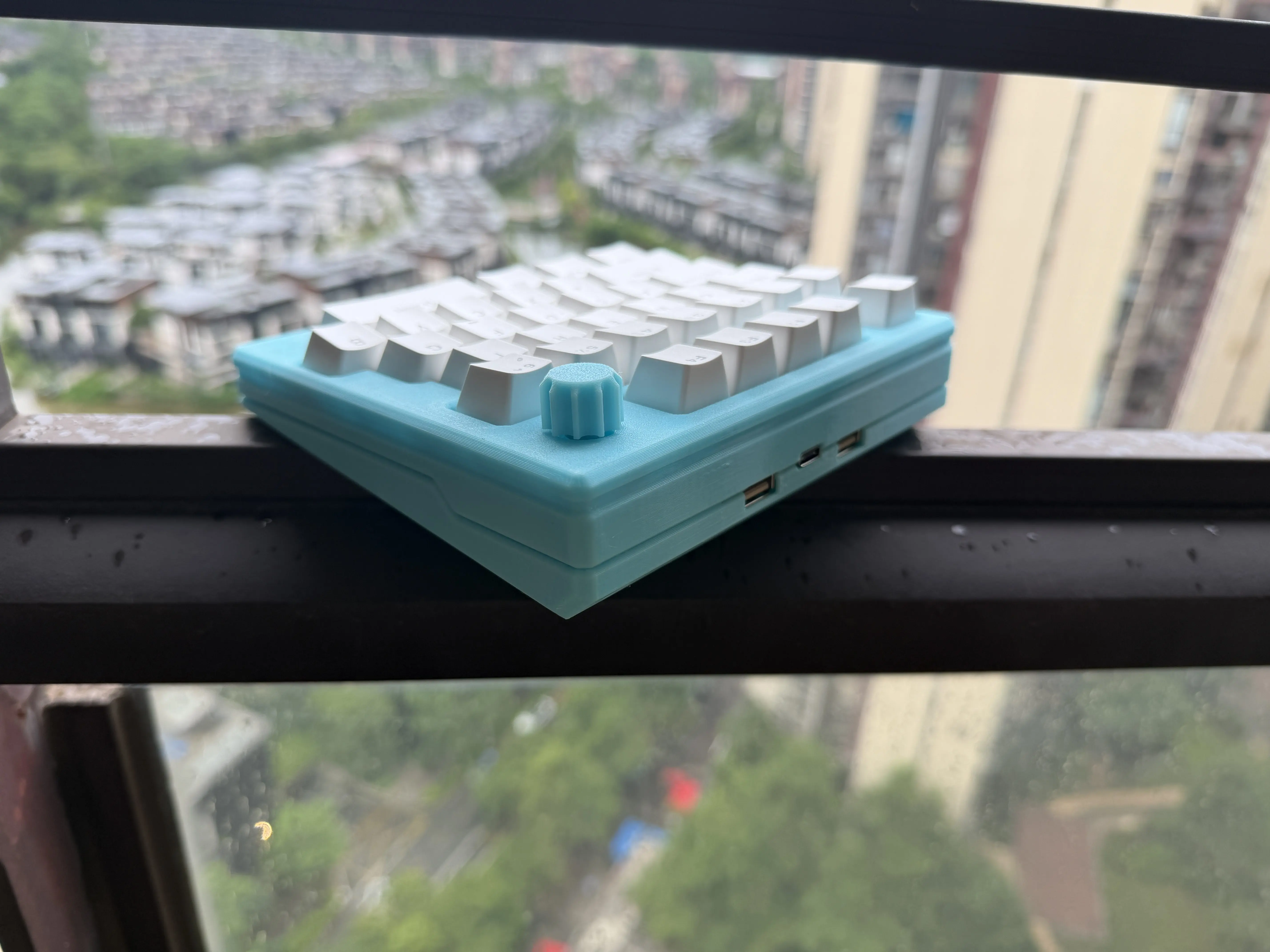 Custom Rapeseed Cat Theme NKRO Wired Single Mode One-Handed Gaming Mechanical Keyboard Remappable Gift
