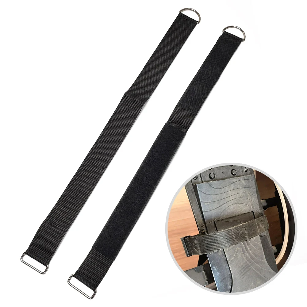 2pcs Rowing Machine Foot Strap 50x5cm Nylon Pedals Woven Strap Elliptical Machine Pedal Leg Straps Accessories