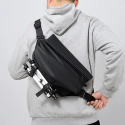 Men's Functional Camera Chest Bag Waterproof Ipad Multifunctional  Crossbody Bag Men's Personal Shoulder Bag Stand Messenger Bag