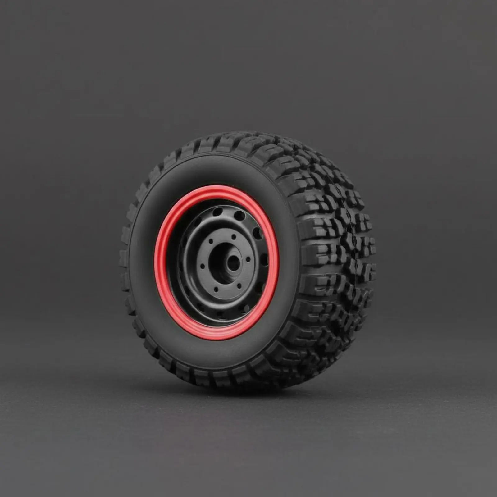 4 Pieces All-Terrain RC Tire Deep Groove Mounted RC Tire Toy Vehicle Part Grippy Traction Long-Lasting Rubber Build