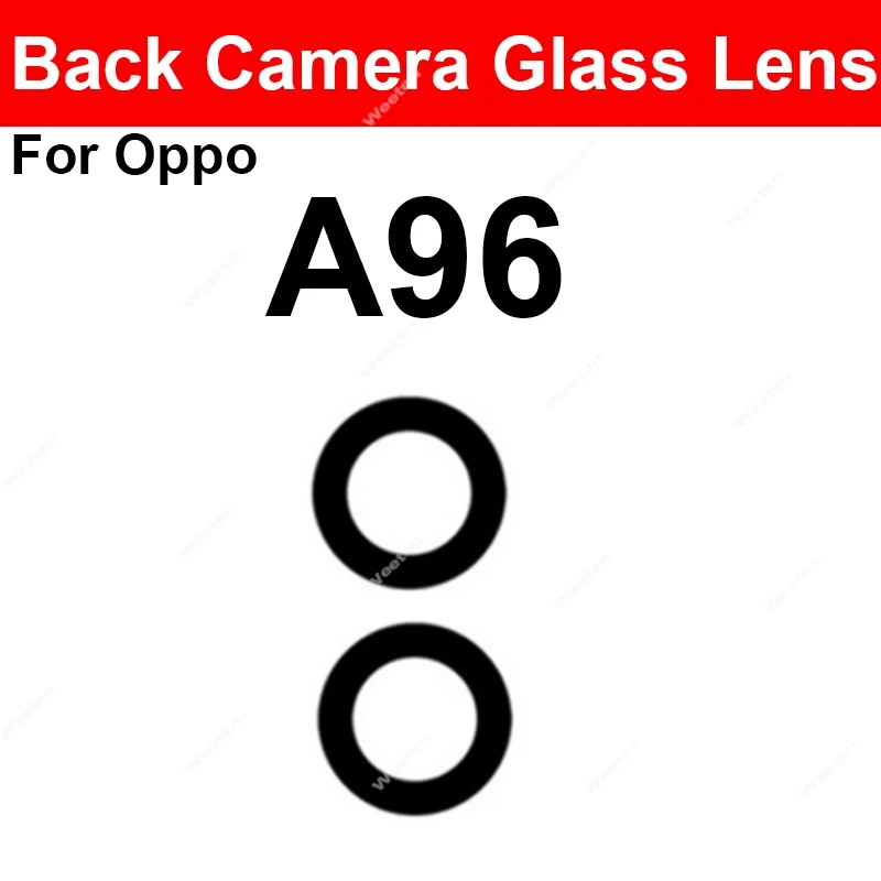 Lensa Kaca Kamera Belakang untuk OPPO A72 A74 A92 A93 A94 A95 A96 4G 5G Suku Cadang Perbaikan Kaca Lensa Kamera Belakang