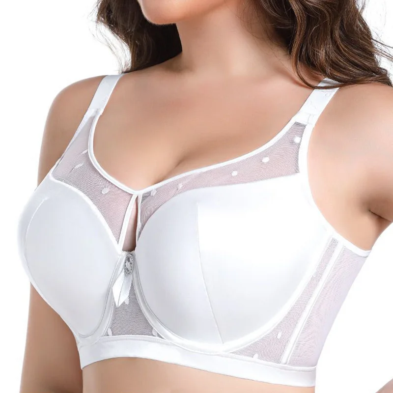 Damen Push-up-BH volle Abdeckung plus Größe Bügel weiblich sexy verstellbare Dessous Bra lette 34 36 38 40 42 44 46 48 50 b c d e