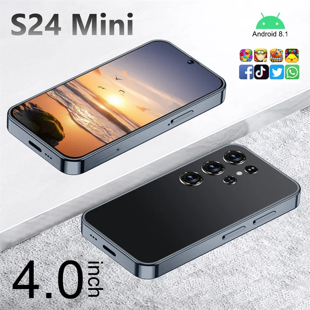 2025 S24 Ultra Global Version Cellphones 4G 5G Original 4.0inch Mini Smartphone Dual SIM Cell Phone Android Smart Mobile Phones