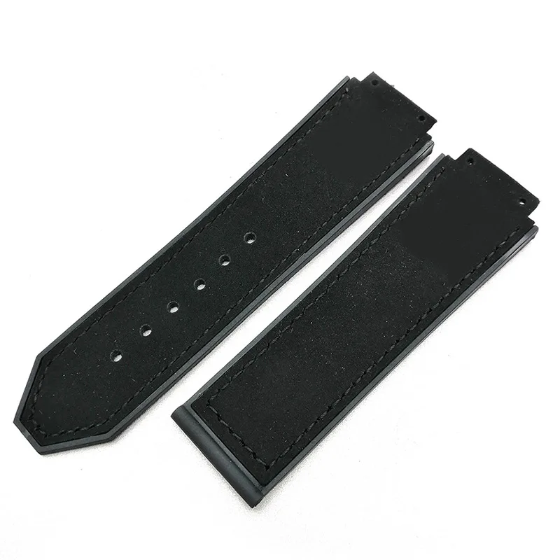 For Hublot Yubo Big Bang Leather Watch Strap Band Male Classic Fusion Silicone Sweetproof Watch Strap 26mmx19mm Bracelet