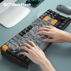 Darkflash GD89 Mechanical Keyboard 89 Keys USB Type-C Wired and 2.4 Wireless Red Switch Keboards for PC Computer and Laptop