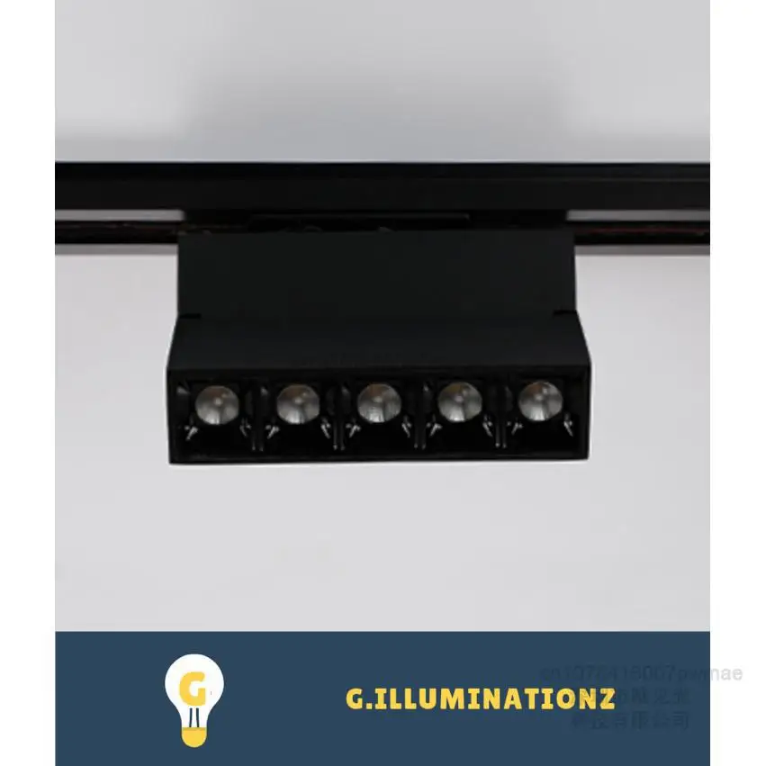 LED Track Light 10W 20W Ceilling Spot Lights COB Aluminium Home Rail Lighting Light System Kitchen Adjustable Track Grille Lamp