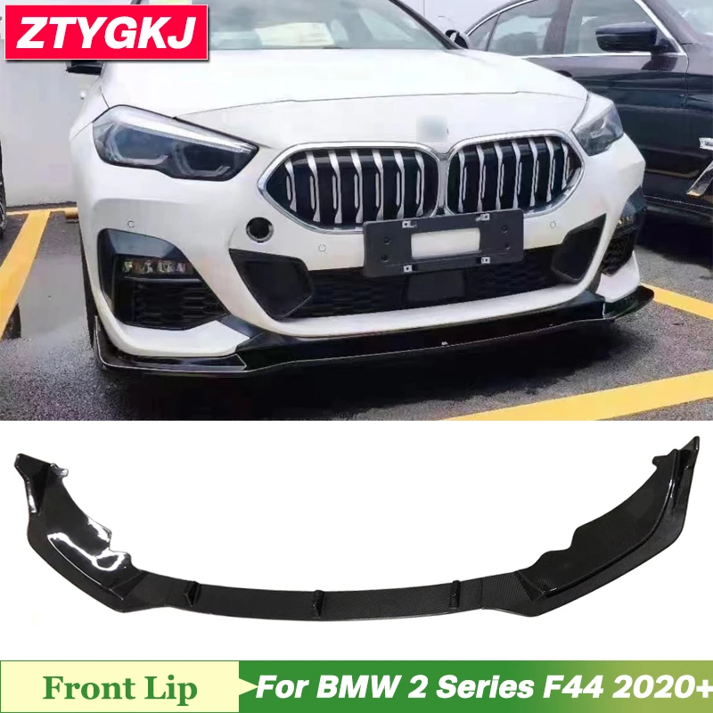 3 PCS High Quality Carbon Fiber Material Front Bumper Lip Trims For BMW 2 Series F44 MT Tuning 2020 Up