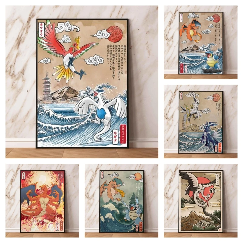 

Classic Pokemon Lugia Canvas Painting with Artistic Design Hd Printing It Adds Anime Charm To Home Living Room Decor Posters