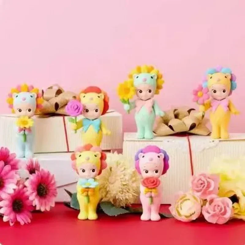 Anime sonny anjo flor série crianças brinquedos anjo meninas doces casa série estatuetas brinquedos da moda decorações de carro presentes de natal