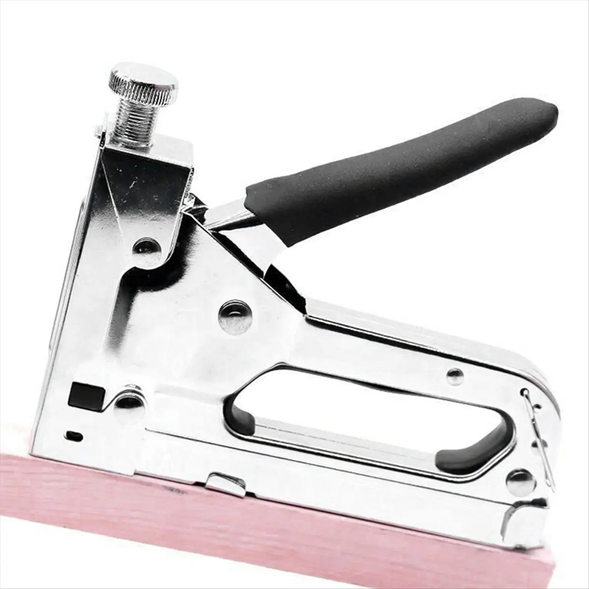 N82R Manual Three-Purpose Nail Stapler T Nail Code Nail U Nail Woodworking Oil Painting Tool Stapler Red view 6