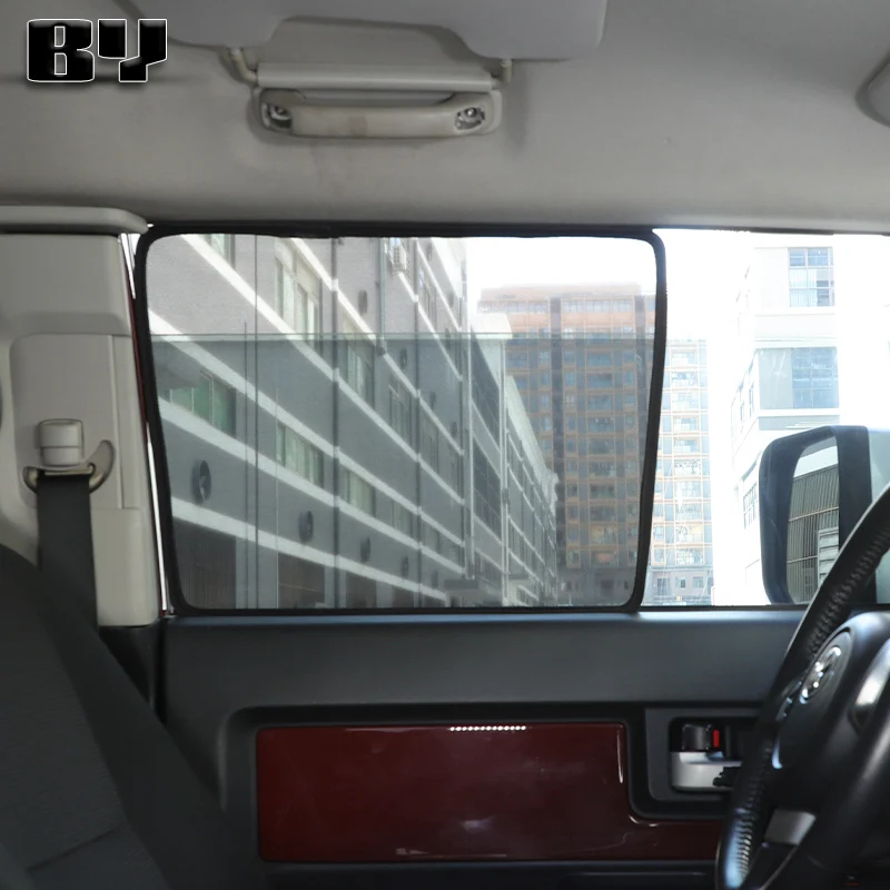 

For Toyota FJ Cruiser 2007-2021 Car Sunshade Side Window Mesh Curtains Sunscreen Heat Insulation Sun Visor