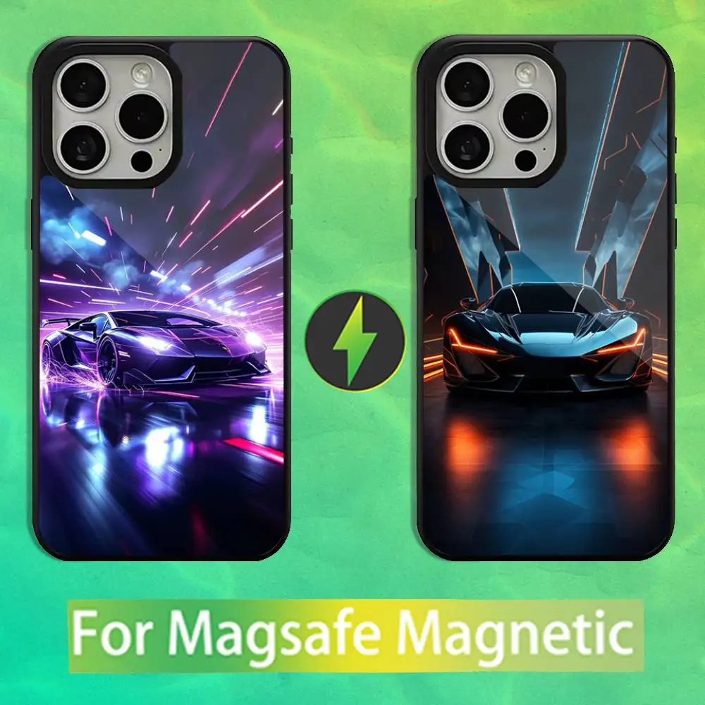 

Cyberpunk Cool Sports Car Phone Case For iPhone 16,15,14,13,12,11,Pro,Max,Plus,Mini,Magsafe,Magnetic Wireless Charging Case