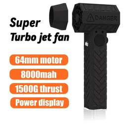 ターボジェットファン,ブラシレスモーター付き,140000rpm,1500g,推力64mm, 8000mah,xl,1008w