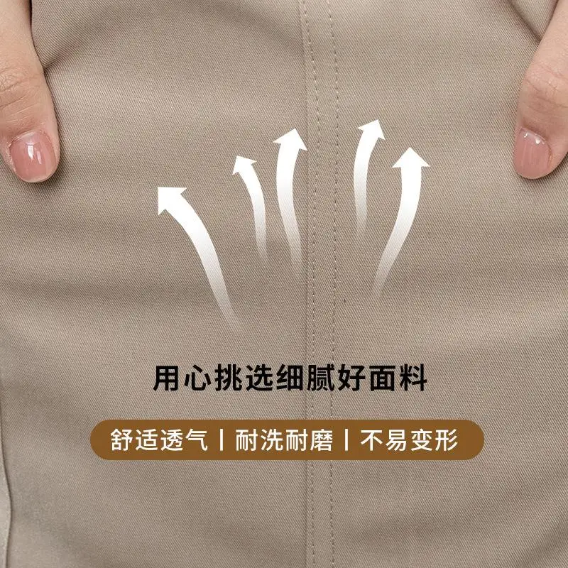 Japanese Style Apron Women's Half Length Men's Coffee And Milk Tea Shop Workwear Catering Specific Apron Custom Printed Pattern