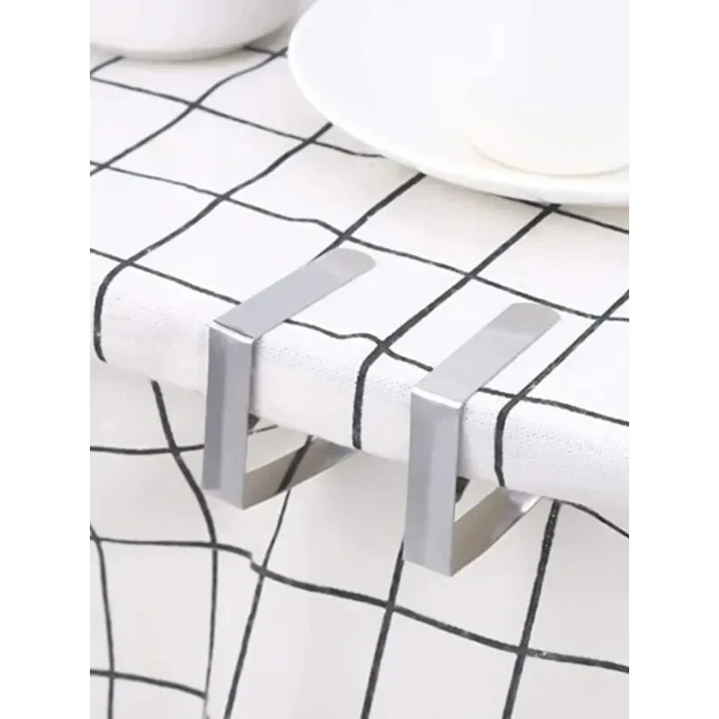 6 Stück Tetou Edelstahl Tischdecke Tische Abdeckung Clip Halter Tuch Klemmen Picknick Hochzeit Party Promenade Hausgartenbedarf