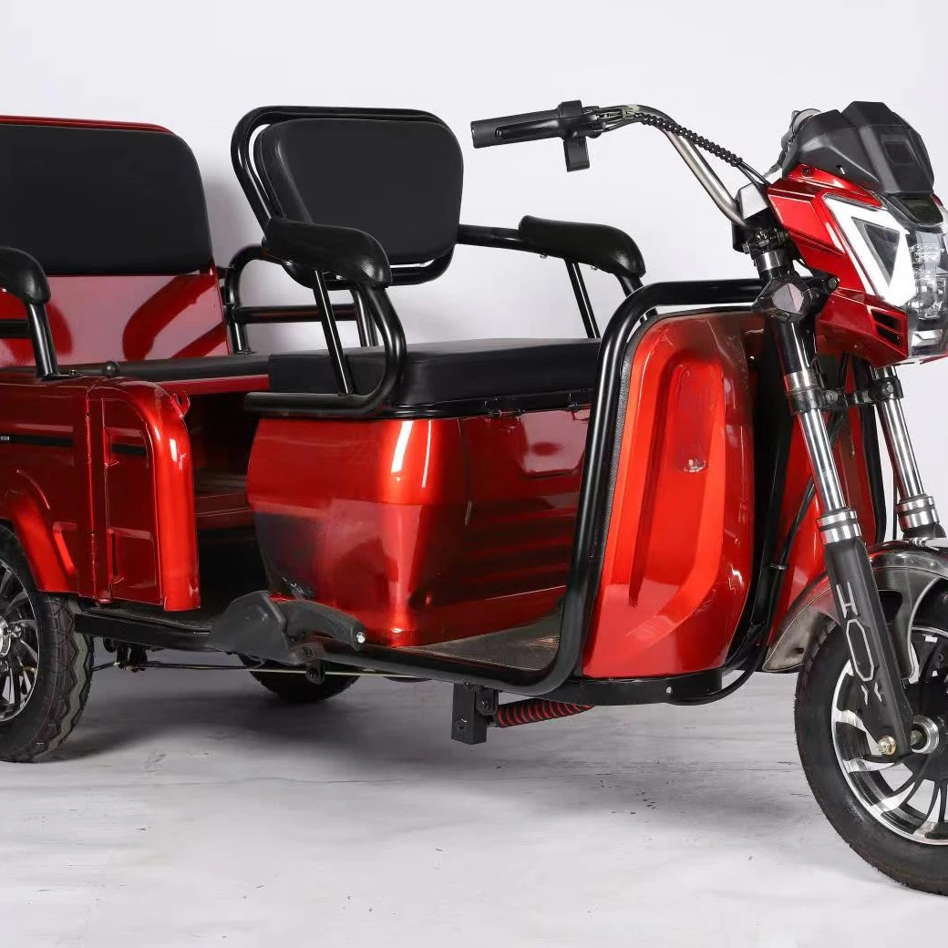 Three Wheel Electric Mobility Tricycle for Elder Passenger Tricycle Rickshaw Cargo Vehicle Steel Hebei 60V Brushless Eec 3 Hours