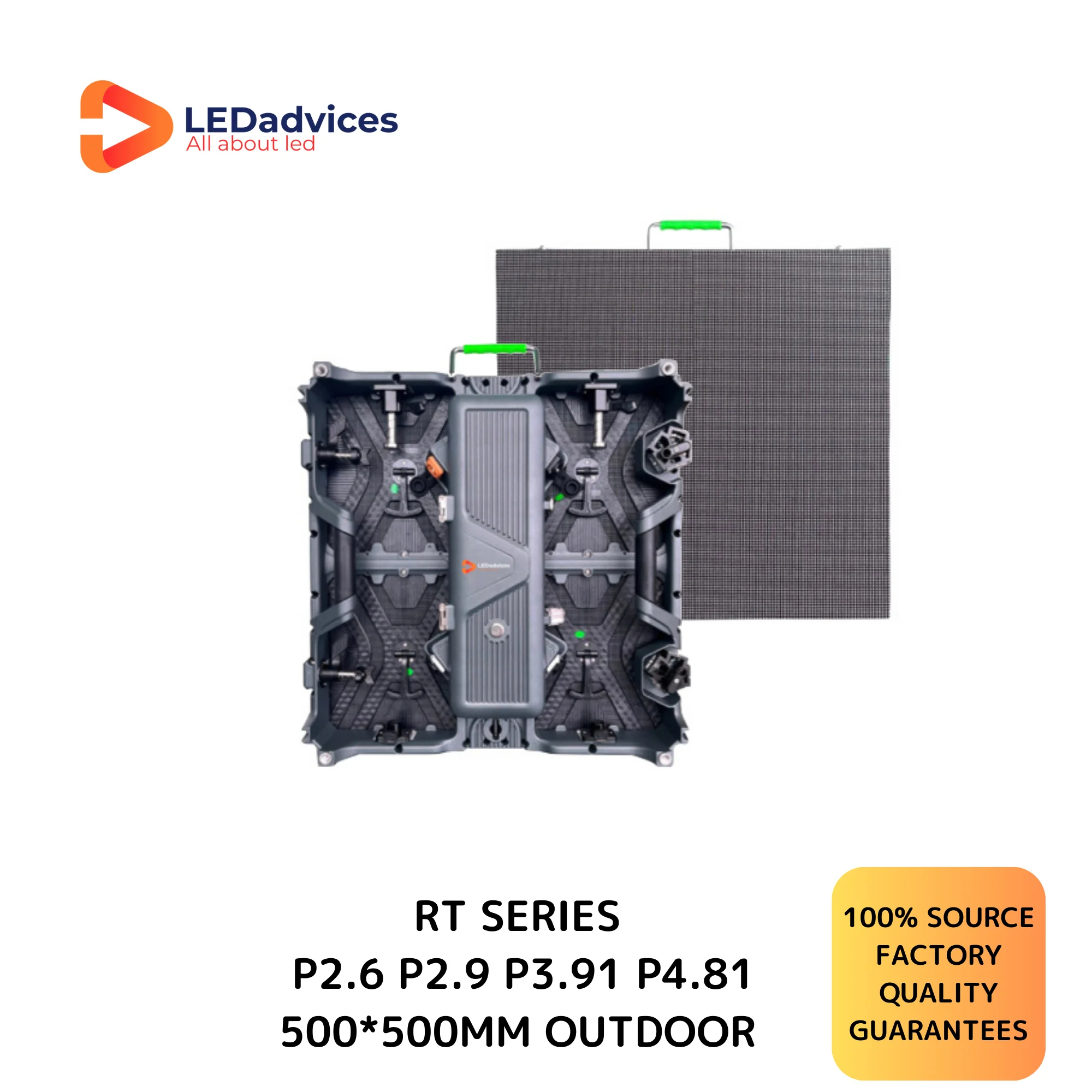 LEDadvices RT Series P2.6 P2.9 P3.91Outdoor Full Color LED Cabinet 500*500mm 3840Hz Rental Event Big Screen Display Wall 1PCS