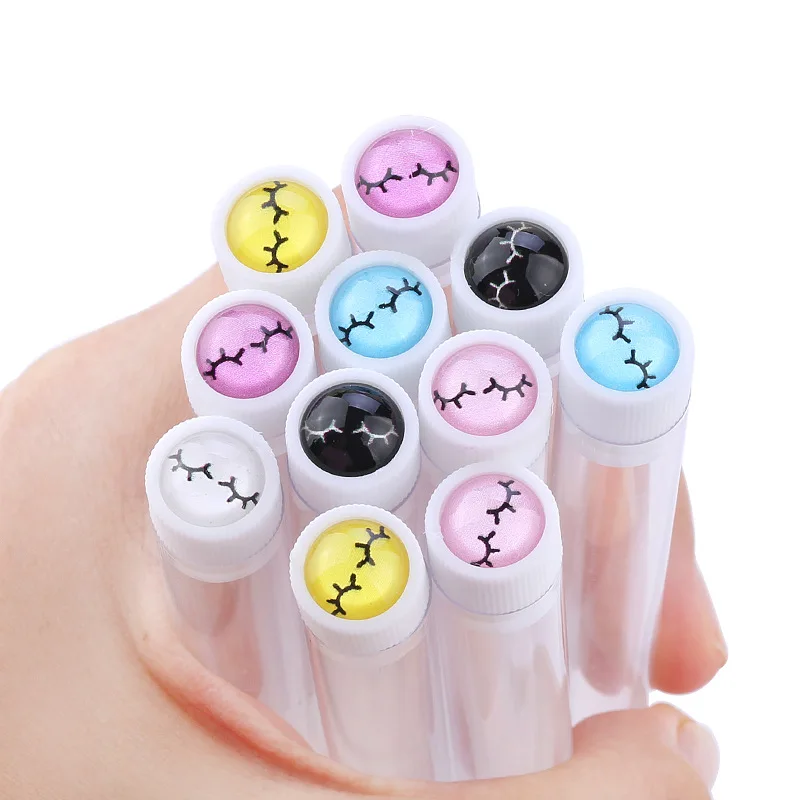 10Pcs/Lot Eyelash Brush Dust-Proof  Reusable Lash Mascara Wand Case Tube Replaceable Makeup Applicators Container Wholesale