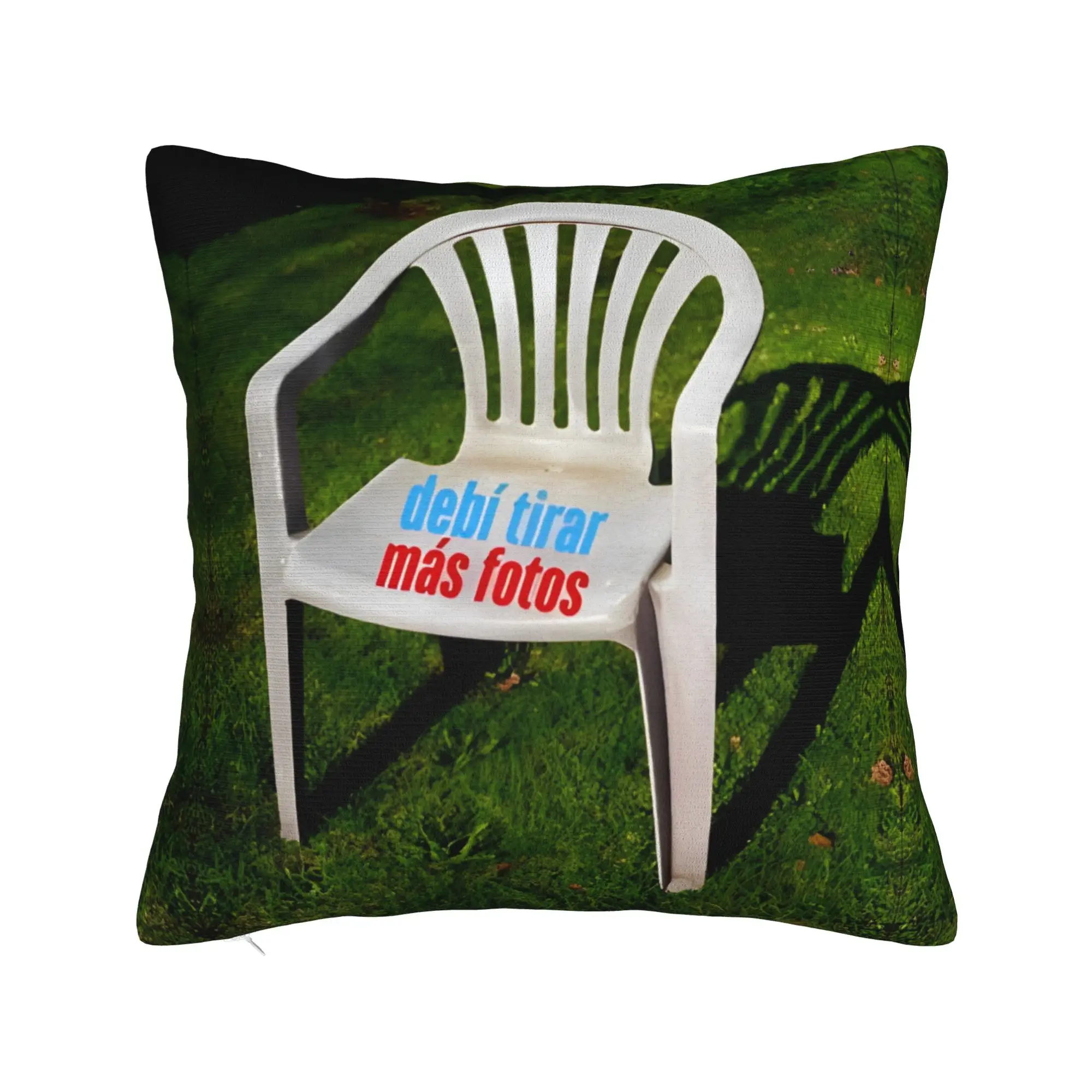Bad Bunny    Debi Tirar Mas Fotos  Art Square Pillow Case  Cushion Covers Awesome Polyester Decor Pillowcover for Sofa 45x45cm