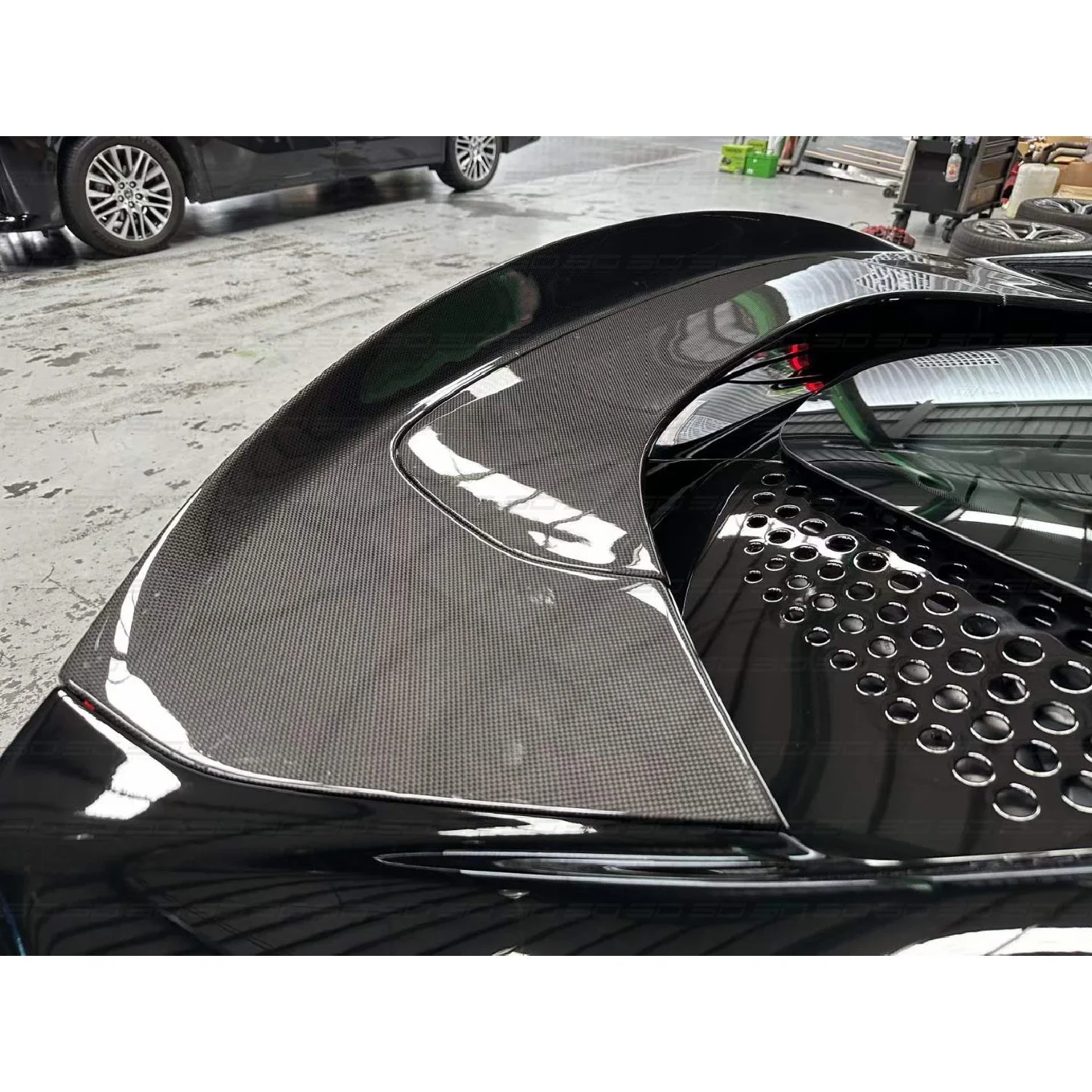 F-errari SF90 AF Style High Quality Dry Carbon Fiber Spoiler