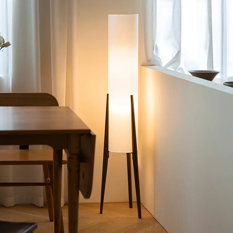 Zen lampa podłogowa w stylu japońskim lekka tkanina latarnia minimalistyczna lampa do salonu drewniane krzesło tatami lampa sypialnia Sofa światło