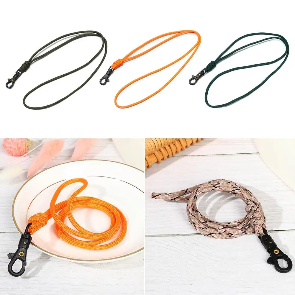 High Quality Self-Defense High Strength Key Ring Paracord Keychain Lanyard Triangle Buckle Parachute Cord