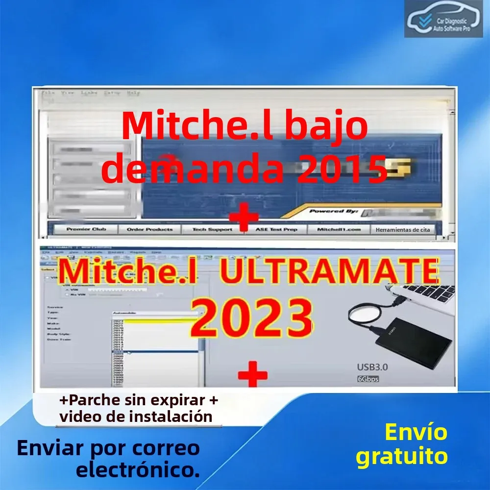 Software de Reparación de Automóviles Mitchell On Demand 5 con Diagnóstico, TSBs, Recalls y Mitchell UltraMate 2023.07: Estimación Avanzada para Automóviles