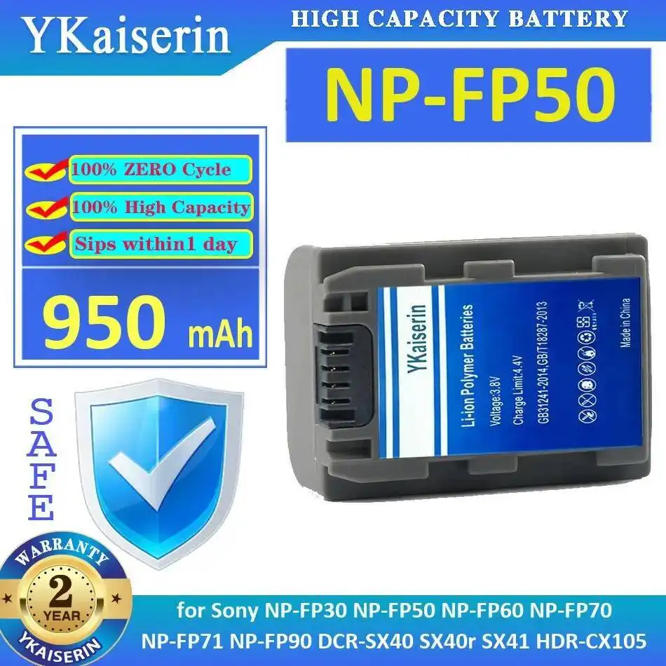 For Sony NP-FP30 NP… - image