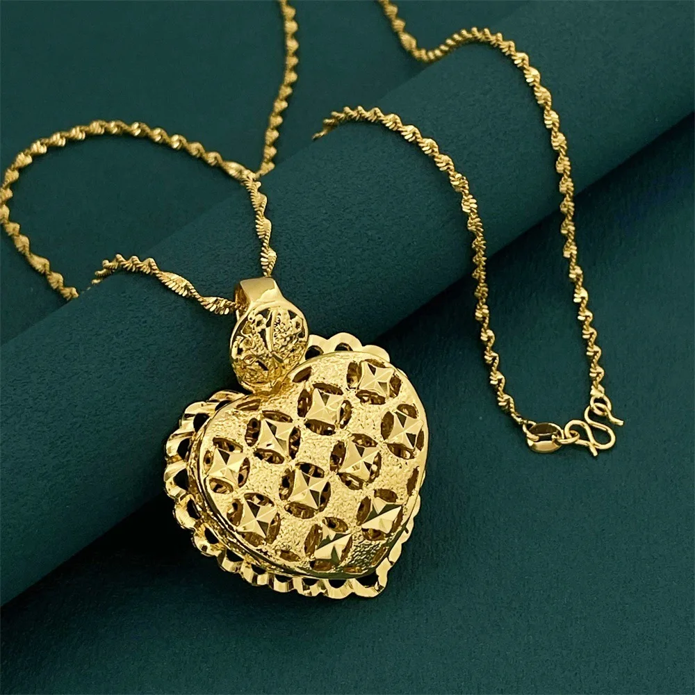 

Роскошное ожерелье с подвеской в виде звезды из чистого золота 24K 9999 пробы, любимое женщинами.